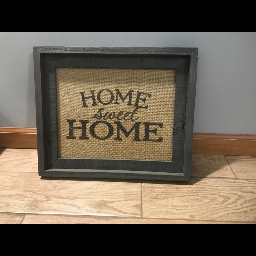 Home sweet home sign